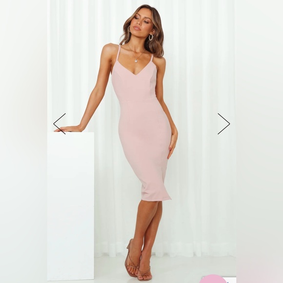 NWT Hello Molly “I Know A Guy” Dress Blush - Picture 1 of 12